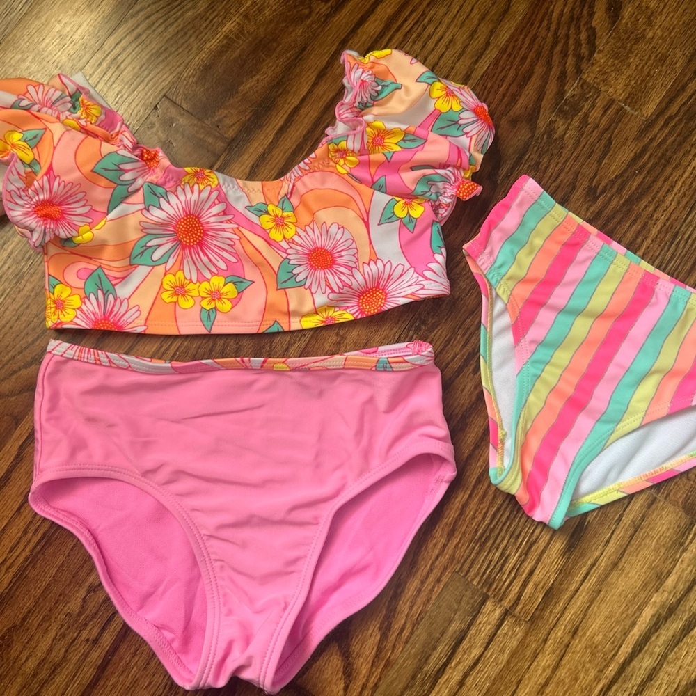 Baby Girl Bikini Swimsuit Bundle Size 5/6